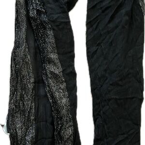 NWT Pier One Infinity Black and Silver Scarf